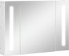 Armadietto-Specchiera-da-Bagno-con-3-Armadietti,-3-Ripiani-e-Luce-LED,-90x15x65-cm,-Bianco-UJ2834-416WTUJ2