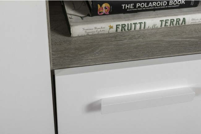 Armadio 3 ante e 2 cassetti Rovere Gessato e Bianco Lucido per stanzetta e camera da letto Casa e cucina/Arredamento/Camera da letto/Armadi Decor Space - Altamura, Commerciovirtuoso.it