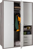 Armadio 3 ante e 2 cassetti Rovere Gessato e Bianco Lucido per stanzetta e camera da letto Casa e cucina/Arredamento/Camera da letto/Armadi Decor Space - Altamura, Commerciovirtuoso.it