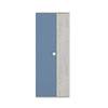 Armadio 90x52x223h 2 ante bianco consumato celeste