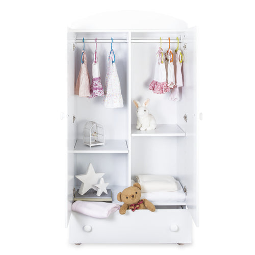 Set 2 Ripiani+Supporti Bianchi Italbaby per Armadio