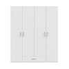 Armadio Arcadia 4 ante battenti e un cassetto colore bianco
