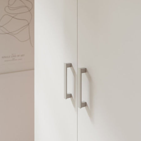 Armadio Arcadia 4 ante battenti e un cassetto colore bianco