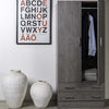 Armadio Cemento in legno con cassettiera, armadietto portabiti e scarpiera Made in Italy Casa e cucina/Arredamento/Camera da letto/Armadi Decor Space - Altamura, Commerciovirtuoso.it