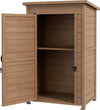 Armadio-da-Giardino-in-Legno-con-Ripiano-Regolabile-e-Catenaccio,-75x56x117cm,-Marrone-GM184G-415V00BNGM1