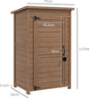 Armadio-da-Giardino-in-Legno-con-Ripiano-Regolabile-e-Catenaccio,-75x56x117cm,-Marrone-GM184G-415V00BNGM1