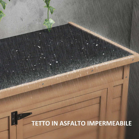 Armadio-da-Giardino-in-Legno-con-Ripiano-Regolabile-e-Catenaccio,-75x56x117cm,-Marrone-GM184G-415V00BNGM1