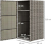 Armadio-da-Giardino-in-Rattan-PE-con-2-Vani,-60x63x120cm,-Grigio-JK3865-017V00GYJK3