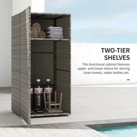 Armadio-da-Giardino-in-Rattan-PE-con-2-Vani,-60x63x120cm,-Grigio-JK3865-017V00GYJK3