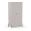 Armadio Enola 2 ante in legno massiccio colore beige