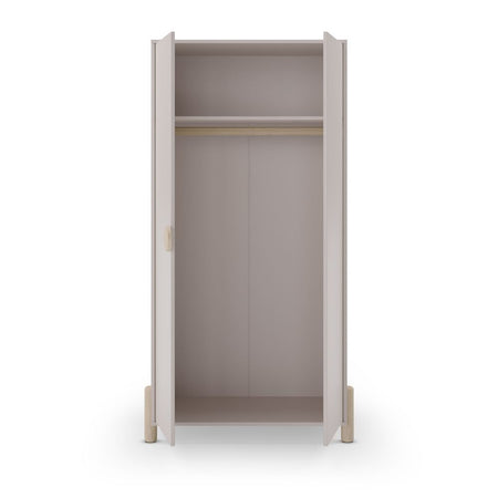 Armadio Enola 2 ante in legno massiccio colore beige