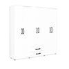 Armadio GRD4262023 bianco 6 ante e 2 cassetti