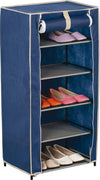 Armadio guardaroba apertura centrale 4 Ripiani struttura in acciaio, Scarpiera in TNT h 89 cm Casa e cucina/Organizzazione interni/Organizzazione guardaroba/Armadi pieghevoli Decor Space - Altamura, Commerciovirtuoso.it