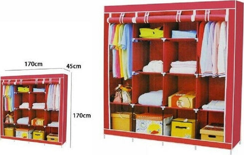 Armadio Guardaroba Tessuto Appendiabiti Acciaio Smontabile Abiti 4 Ante Casa, arredamento e bricolage > Soluzioni salvaspazio > Armadi e Scarpiere portatili Trade Shop italia - Napoli, Commerciovirtuoso.it