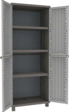 Armadio JWood 268 - 2 ante - PPL - effetto legno - 68x37 5x170 cm - grigio tortora - Terry Fai da te/Organizzazione casa e magazzini/Armadietti metallici Eurocartuccia - Pavullo, Commerciovirtuoso.it