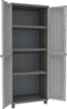 Armadio JWood 268 - 2 ante - PPL - effetto legno - 68x37 5x170 cm - grigio tortora - Terry Fai da te/Organizzazione casa e magazzini/Armadietti metallici Eurocartuccia - Pavullo, Commerciovirtuoso.it