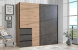 armadio-moderno-per-camera-da-letto-2-ante-scorrevoli-in-legno-marrone-e-grigio-scuro-GBV2245,166,0JKK
