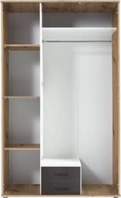 armadio-moderno-per-camera-da-letto-3-4-ante-scorrevoli-in-legno-cameretta-marrone-e-grigio-scuro-YUU2651,190V55