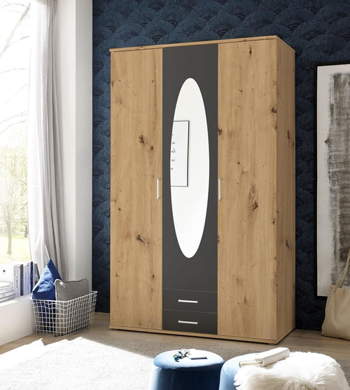 armadio-moderno-per-camera-da-letto-3-ante-battenti-in-legno-grigio-scuro-e-marrone-chiaro-con-specchio-6T52651,244E33