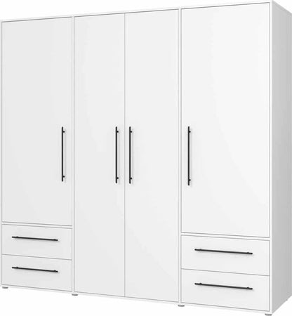 armadio-moderno-per-camera-da-letto-4-ante-battenti-4-cassetti-in-legno-bianco-TKN2245,268,0S87