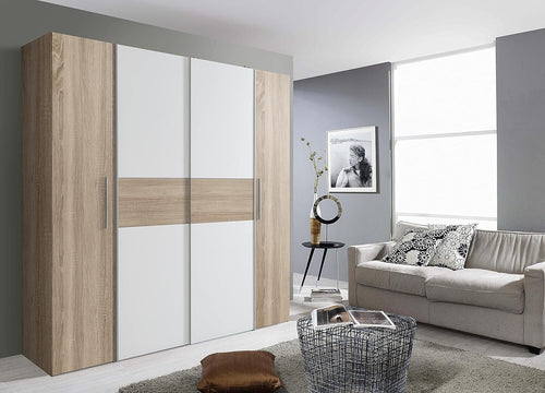 armadio-moderno-per-camera-da-letto-4-ante-scorrevoli-in-legno-con-mensole-interne-ingresso-ufficio-T2245,153S