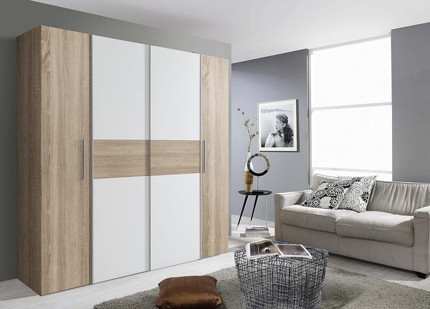 armadio-moderno-per-camera-da-letto-4-ante-scorrevoli-in-legno-con-mensole-interne-ingresso-ufficio-T2245,153S