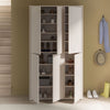 Armadio multiuso Medea 6 ante colore cashmere 109.2x34.9xH191.9 cm.