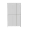 Armadio multiuso Medea 6 ante colore grigio chiaro 109.2x34.9xH191.9 cm.