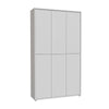 Armadio multiuso Medea 6 ante colore grigio chiaro 109.2x34.9xH191.9 cm.