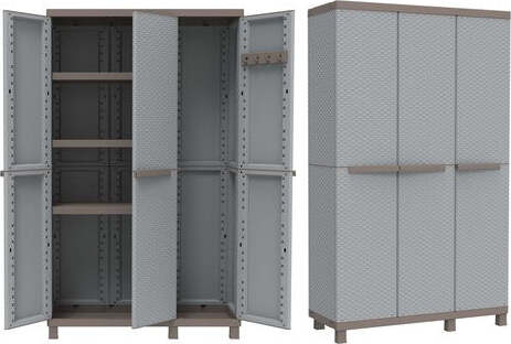 Armadio-plastica-Terry-1002812-C-RATTAN-102A-Grigio-e-Tortora