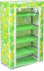 Armadio-Scarpiera-Tessuto-Porta-Scarpe-Stivali-Acciaio-Smontabile-5-Ripiani