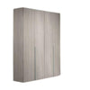 Armadio Urano 4 ante battenti olmo perla con maniglia in alluminio