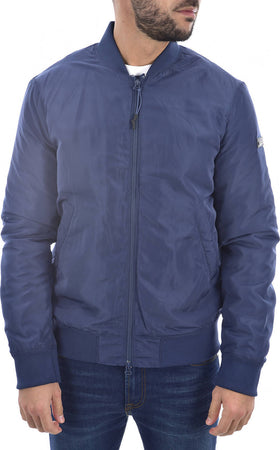 Armani Exchange Bomber Uomo Blu Giacca Casual Full Zip 8NZB61 ZND1Z Giubbotto Blu Scuro Regular Fit GIUBBINO Emporio armani EXCHANGE Euforia - Bronte, Commerciovirtuoso.it