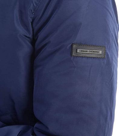 Armani Exchange Bomber Uomo Blu Giacca Casual Full Zip 8NZB61 ZND1Z Giubbotto Blu Scuro Regular Fit GIUBBINO Emporio armani EXCHANGE Euforia - Bronte, Commerciovirtuoso.it