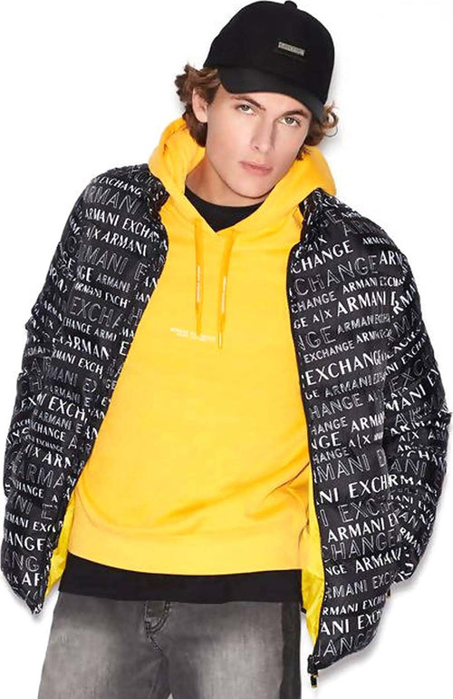 Armani Exchang Giubotto Piumino Uomo Nero Imbottito Trapuntato Invernale Giubbotto Casual Logo Armani Fashion Logo All Over 6GZB06-ZNQSZ-6128 Moda/Uomo/Abbigliamento/Giacche e cappotti/Giacche Euforia - Bronte, Commerciovirtuoso.it