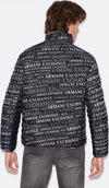 Armani Exchang Giubotto Piumino Uomo Nero Imbottito Trapuntato Invernale Giubbotto Casual Logo Armani Fashion Logo All Over 6GZB06-ZNQSZ-6128 Moda/Uomo/Abbigliamento/Giacche e cappotti/Giacche Euforia - Bronte, Commerciovirtuoso.it