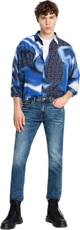 ARMANI-EXCHANGE-Pantaloni-Blu-da-uomo