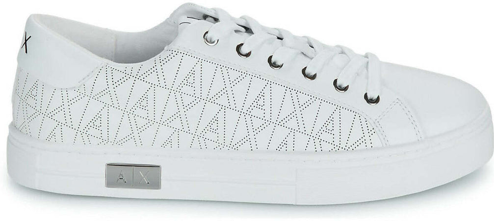 Armani Exchange Sneakers Donna Bianche in Ecopelle XDX142 XV825 00152 WHITE