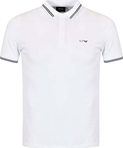 ARMANI jans Polo Uomo In Piquet Di Cotone Con Logo AJ a Contrasto Sul Petto Polo Armani Jeans Euforia - Bronte, Commerciovirtuoso.it