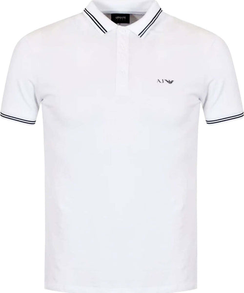 ARMANI jans Polo Uomo In Piquet Di Cotone Con Logo AJ a Contrasto Sul Petto Polo Armani Jeans Euforia - Bronte, Commerciovirtuoso.it