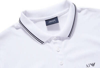 ARMANI jans Polo Uomo In Piquet Di Cotone Con Logo AJ a Contrasto Sul Petto Polo Armani Jeans Euforia - Bronte, Commerciovirtuoso.it