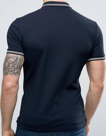 ARMANI jans Polo Uomo In Piquet Di Cotone Con Logo AJ a Contrasto Sul Petto Polo Armani Jeans Euforia - Bronte, Commerciovirtuoso.it