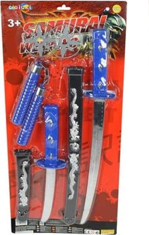 Armi Samurai Set Spada Katana Ninja Gioco Giocattolo Bambini Giochi e giocattoli/Giochi d'imitazione e accessori di travestimento/Costumi e travestimenti/Kit di travestimento Trade Shop italia - Napoli, Commerciovirtuoso.it