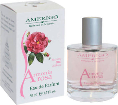Armonia Rosa Eau De Parfum AMERIGO 50ml Profumo donna Alle Rose con estratti BIO Profumo donna Tiziana non solo gioielli - Civitanova Marche, Commerciovirtuoso.it