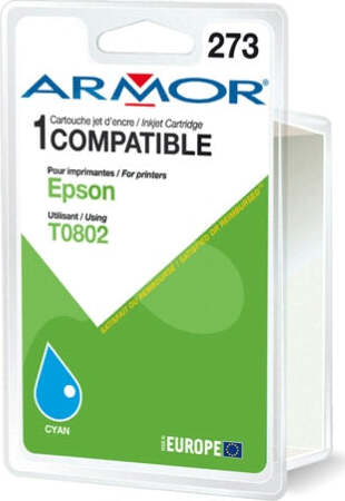 Armor - Cartuccia per Epson - Ciano - T080240 - 9 5ml Elettronica/Informatica/Stampanti e accessori/Accessori per stampanti a inchiostro e laser/Cartucce d'inchiostro Eurocartuccia - Pavullo, Commerciovirtuoso.it
