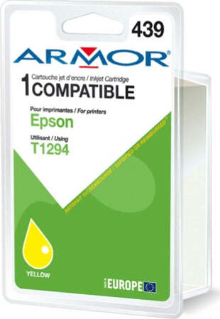 Armor - Cartuccia per Epson - Giallo - T129440 - 10ml Elettronica/Informatica/Stampanti e accessori/Accessori per stampanti a inchiostro e laser/Cartucce d'inchiostro Eurocartuccia - Pavullo, Commerciovirtuoso.it