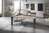 ARNOLD---tavolo-da-pranzo-moderno-in-metallo-e-rovere-impiallacciato-250x100-Nero-Milani-Home