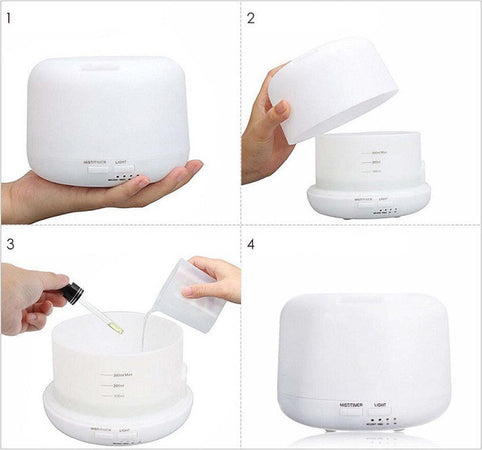 Aromaterapia 7 Led Umidificatore Ad Ultrasuoni Depuratore 300ml Diffusore Aromi  Trade Shop italia - Napoli, Commerciovirtuoso.it
