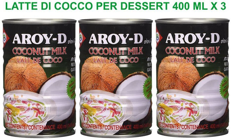 AROY-D COCONUT MILK FOR DESSERTS 400 ml MADE IN THAILAND