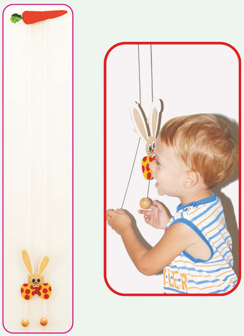 Arrampichino Coniglio Gioco in Legno per Bambini Dida